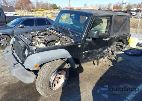 2013 Jeep Wrangler Sport из США, поврежденный, VIN 1C4AJWAG7DL584806